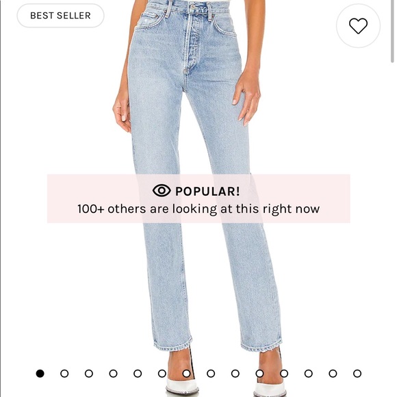 New Agolde Lana Jean in Riptide - Picture 6 of 10